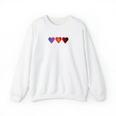 Polyamory Flag Hearts Sweatshirt: Pride LGBTQ+ Gradient Design